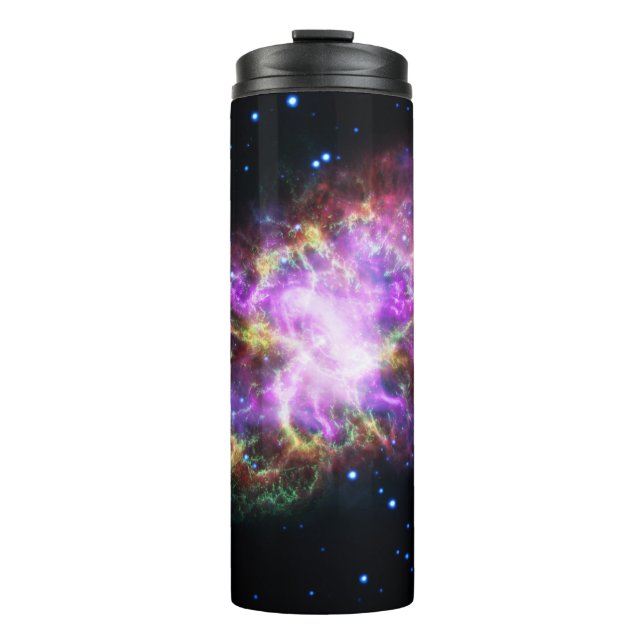 Crab Nebula Supernova Remnant Hubble Composite Thermal Tumbler (Front)