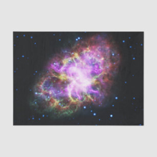 Crab Nebula Supernova Remnant Hubble Composite Tissue Paper