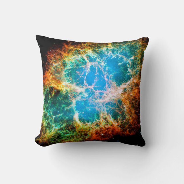 Crab Nebula Supernova Remnant Hubble Space Photo Cushion (Front)