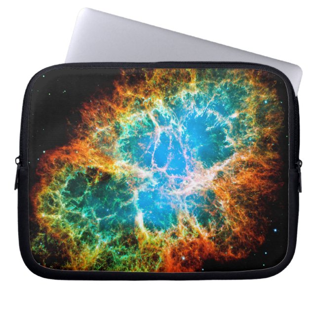 Crab Nebula Supernova Remnant Hubble Space Photo Laptop Sleeve (Front)