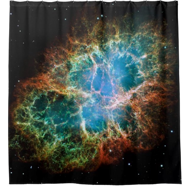 Crab Nebulae Space Astronomy Science Photo Shower Curtain (Front)
