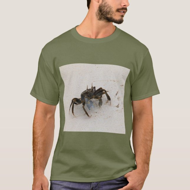 Crab on Beach Nature Tee (Front)
