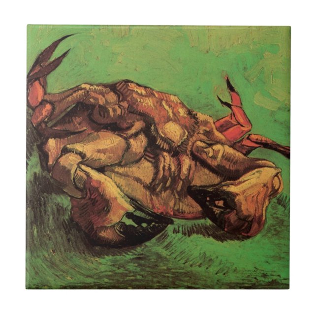 Crab on Its Back by Vincent van Gogh Ceramic Tile (Front)