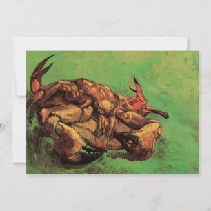 Crab on Its Back by Vincent van Gogh Invitation