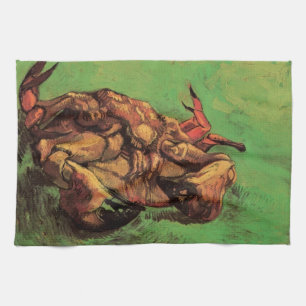 Crab on Its Back by Vincent van Gogh Tea Towel