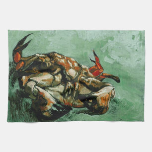 Crab on Its Back (F605)Van Gogh Fine Art Tea Towel