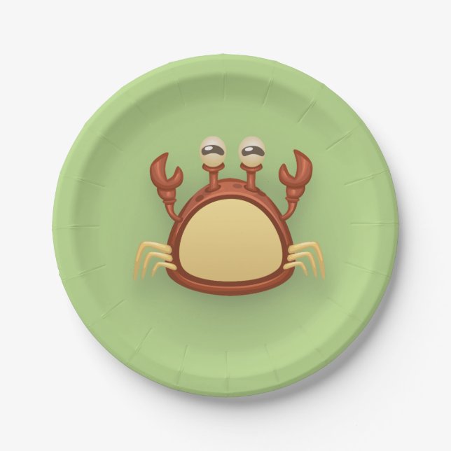 Crab Paper Plate (Front)