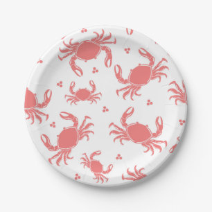 Crab paper plate