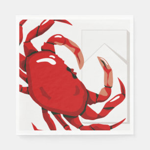 Crab Party Paper Napkin