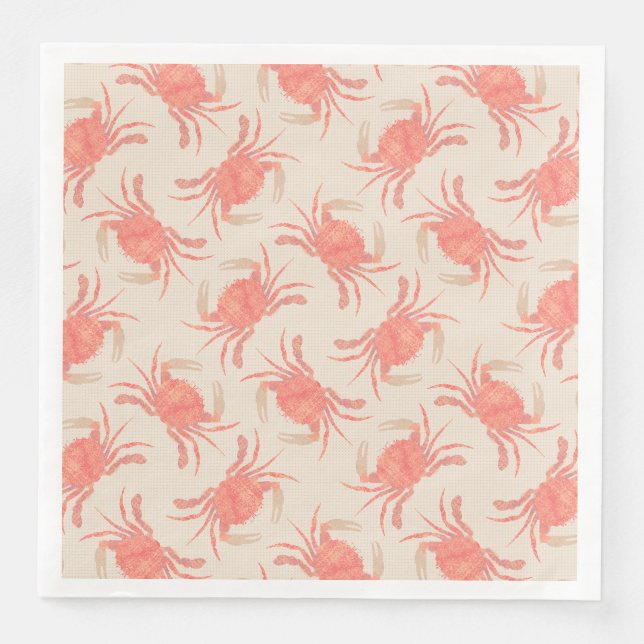 Crab - Peach Fuzz 2024 Napkin (Front)