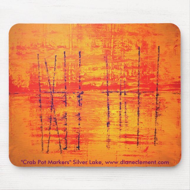 "Crab Pot Markers" Silver Lake, Ocracoke Island Mouse Pad (Front)