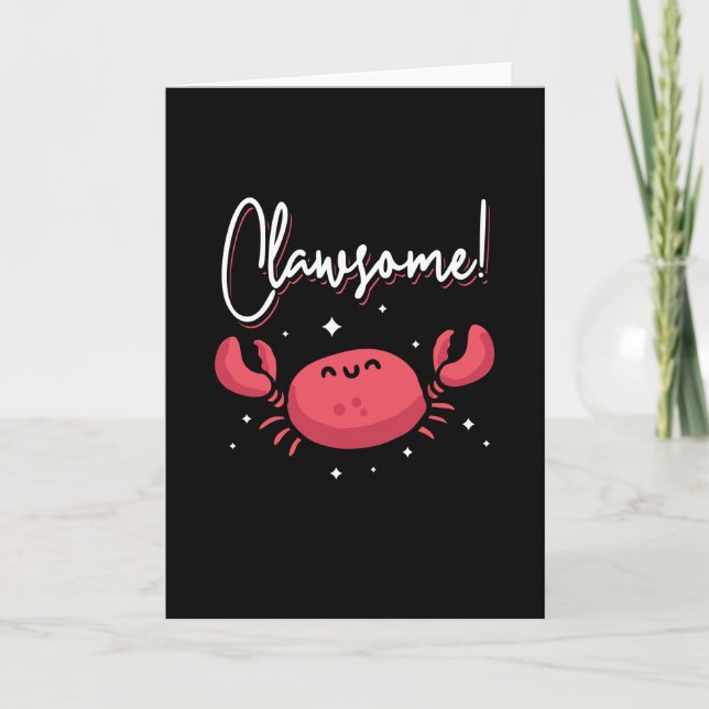 Crab Pun Funny Card (Front)