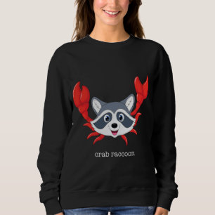 Crab Racoon, Crab Rangoon Funny Pun Joke Gag Sweatshirt