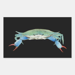 Crab Rectangular Sticker