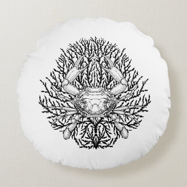 Crab Round Cushion (Front)