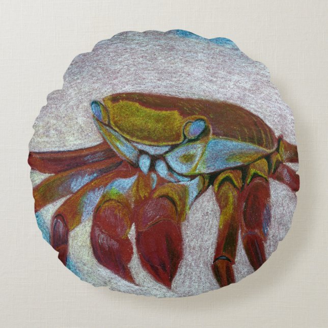 Crab Round Cushion (Front)