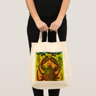 Crab Seafood Bowl and Beach Tote Bag
