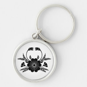 Crab-shaped cherry blossom (EDO) Key Ring