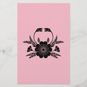Crab-shaped cherry blossom (EDO) Stationery