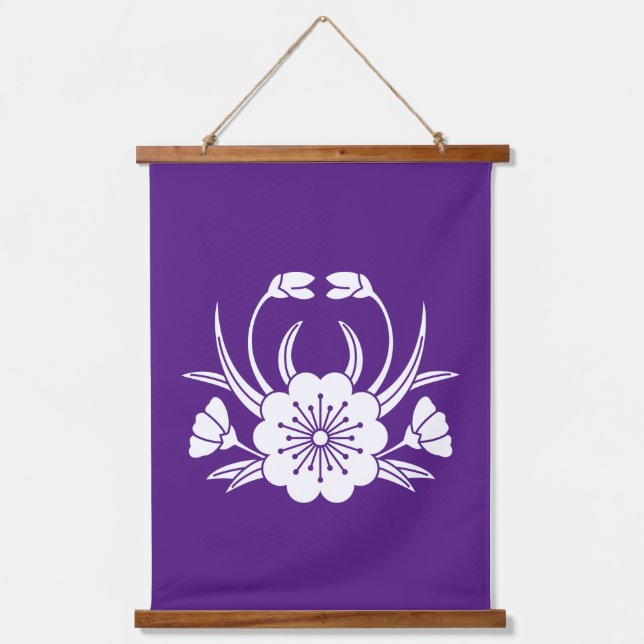 Crab-shaped cherry blossom hanging tapestry (Front)