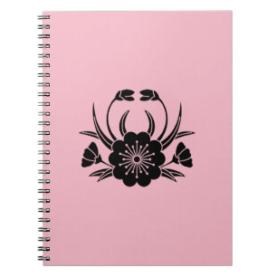 Crab-shaped cherry blossom notebook