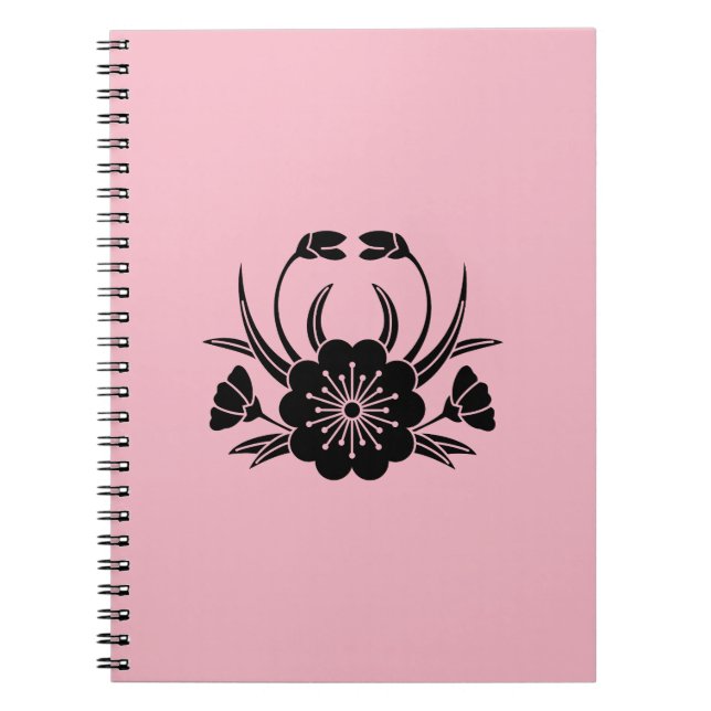 Crab-shaped cherry blossom notebook (Front)