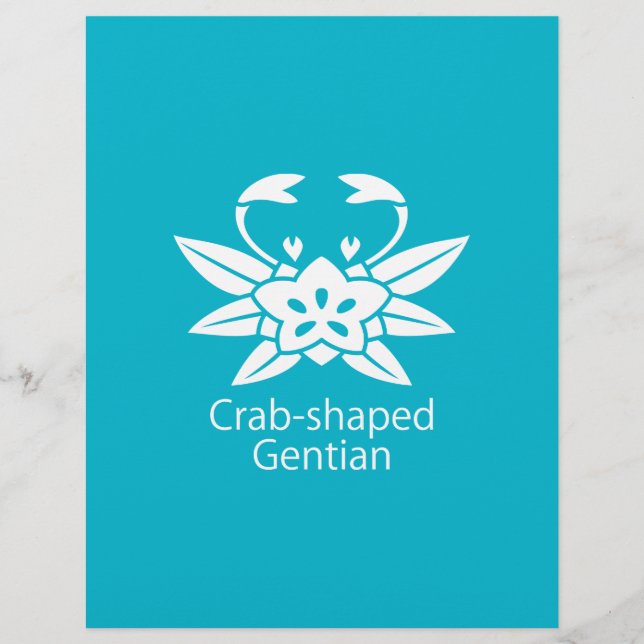 Crab-shaped gentian (Front)
