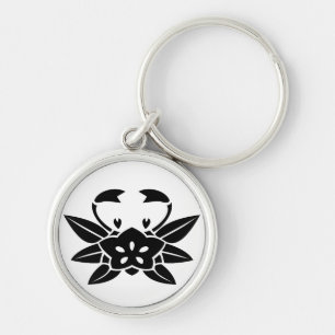 Crab-shaped gentian key ring