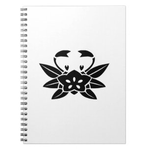 Crab-shaped gentian notebook