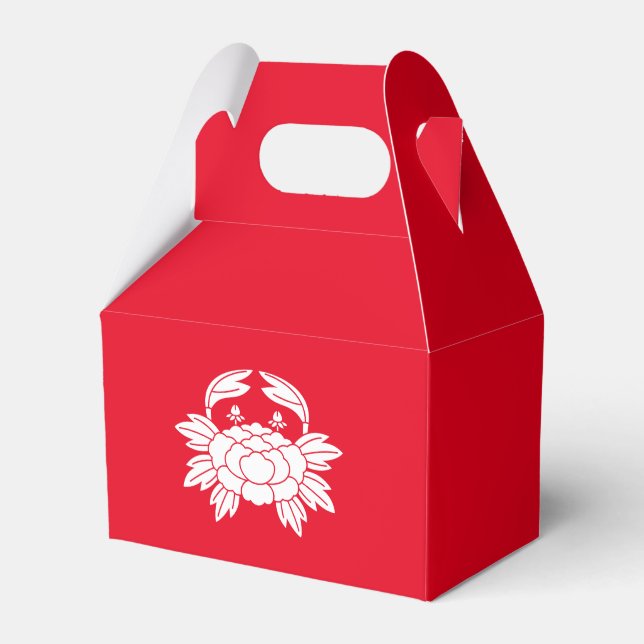 Crab-shaped peony favour box (Front Side)