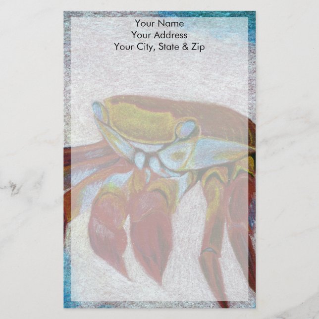 Crab Stationery (Front)