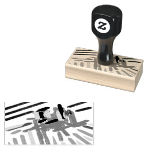 Crab summer rubber stamp