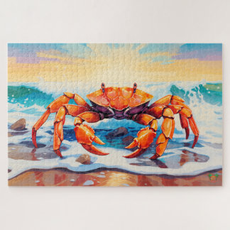 🐙Crab-tastic Beach Day🦀  Jigsaw Puzzle
