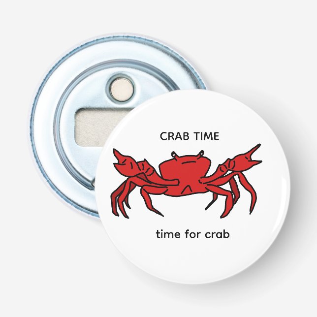 Crab Time bottle opener (Front)