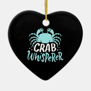 Crab Whisperer Ceramic Ornament