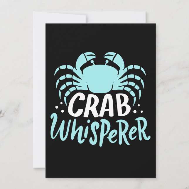 Crab Whisperer Invitation (Front)