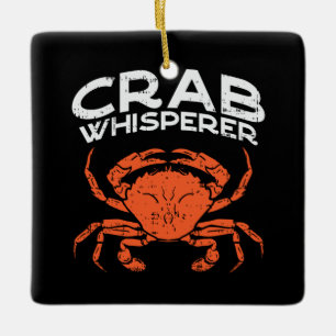 Crab Whisperer Vintage Ceramic Ornament