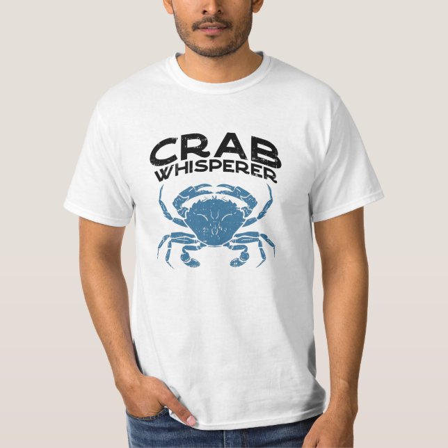 Crab Whisperer Vintage Crabbing T-Shirt (Front)