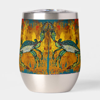Crab Wine Tumbler hot or cold