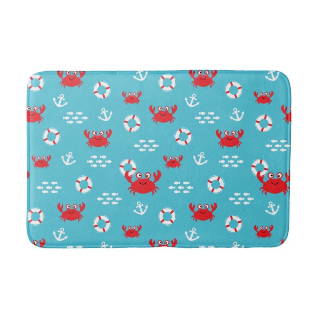 Crab with Lifebuoy Bath Mat (Front)