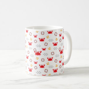 Crab with Lifebuoy Coffee Mug