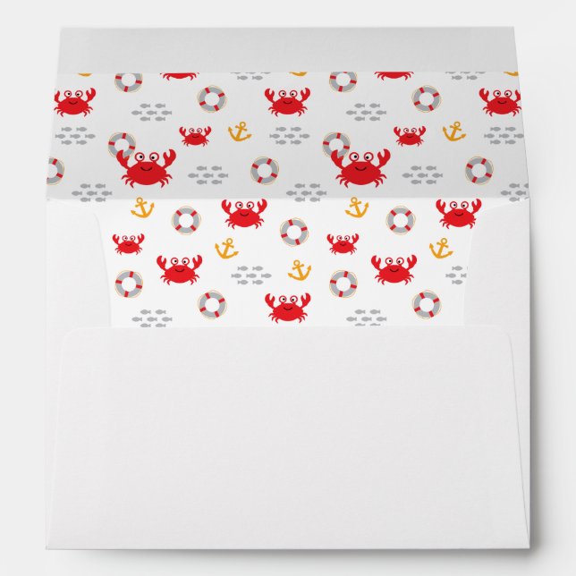 Crab with Lifebuoy Envelope (Back (Bottom))