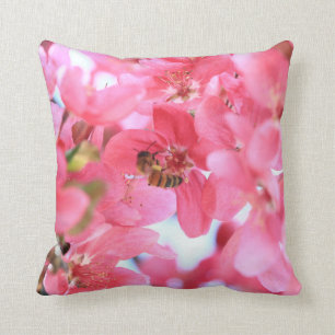 Crabapple Bees 2 Cushion