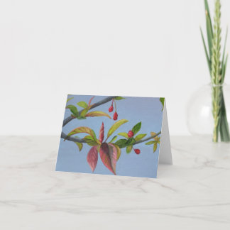 crabapple blossoms card