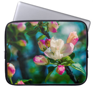 Crabapple flower and buds laptop sleeve