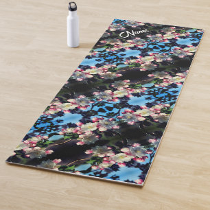 Crabapple Flower Blossoms Pattern Personalised  Yoga Mat