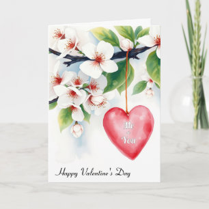 Crabapple Tree Heart Valentine's Day Card