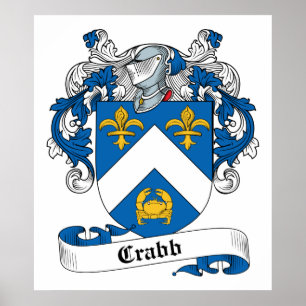 Crabb Family Crest Poster