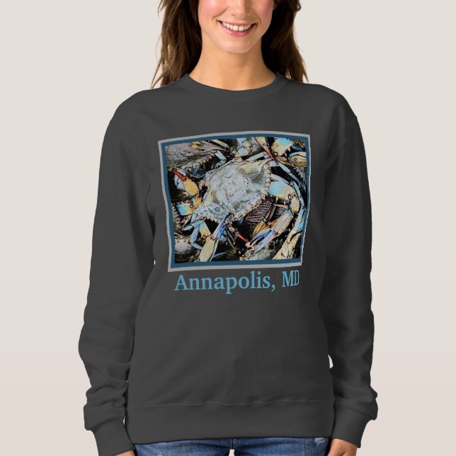 Crabby Crab Annapolis, MD Sweatshirt or T-Shirt (Front)