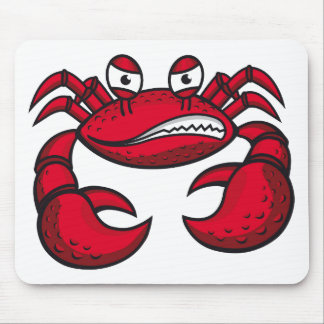 Crabby Crab Background Mouse Pad